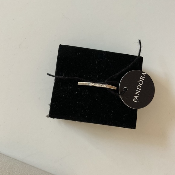 Pandora Silver Band with Subtle Detailing - Picture 8 of 13